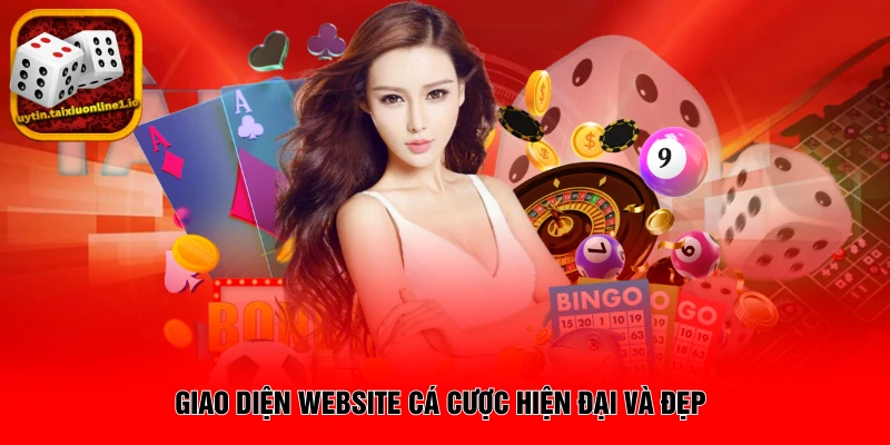 Giao diện website cá cược hiện đại và đẹp
